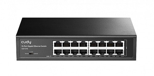 Cudy GS1016 16-Port Gigabit Ethernet Switch R/M with UK Plug Cudy GS1016 16-Port Gigabit Ethernet Switch R/M with UK Plug